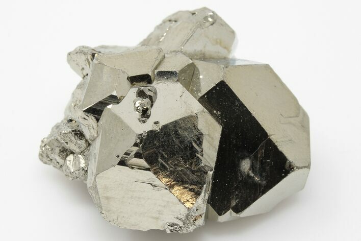 Shiny, Pyritohedral Pyrite Crystal Cluster - Peru #195670